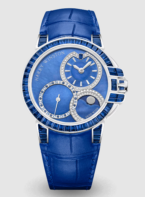 Review Harry Winston Ocean Date Moon Phase Automatic 36mm OCEAMP36WW003 watch Replica